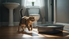 Proč vaše kočka vždy utíká na kočičí WC, když přijdete domů?