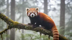 Seznamte se s pandou červenou, známou také jako ohnivá liška