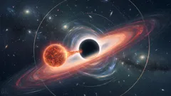 Jak hvězda přežila smrtící setkání s černou dírou